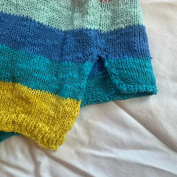 United Colors Of Benetton Women's Vintage Vibrant Striped Sweater - Picture 4 of 6